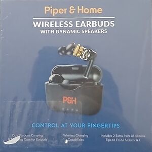 Piper and Home Wireless Earbuds with Dynamic Speakers Noise Cancellation